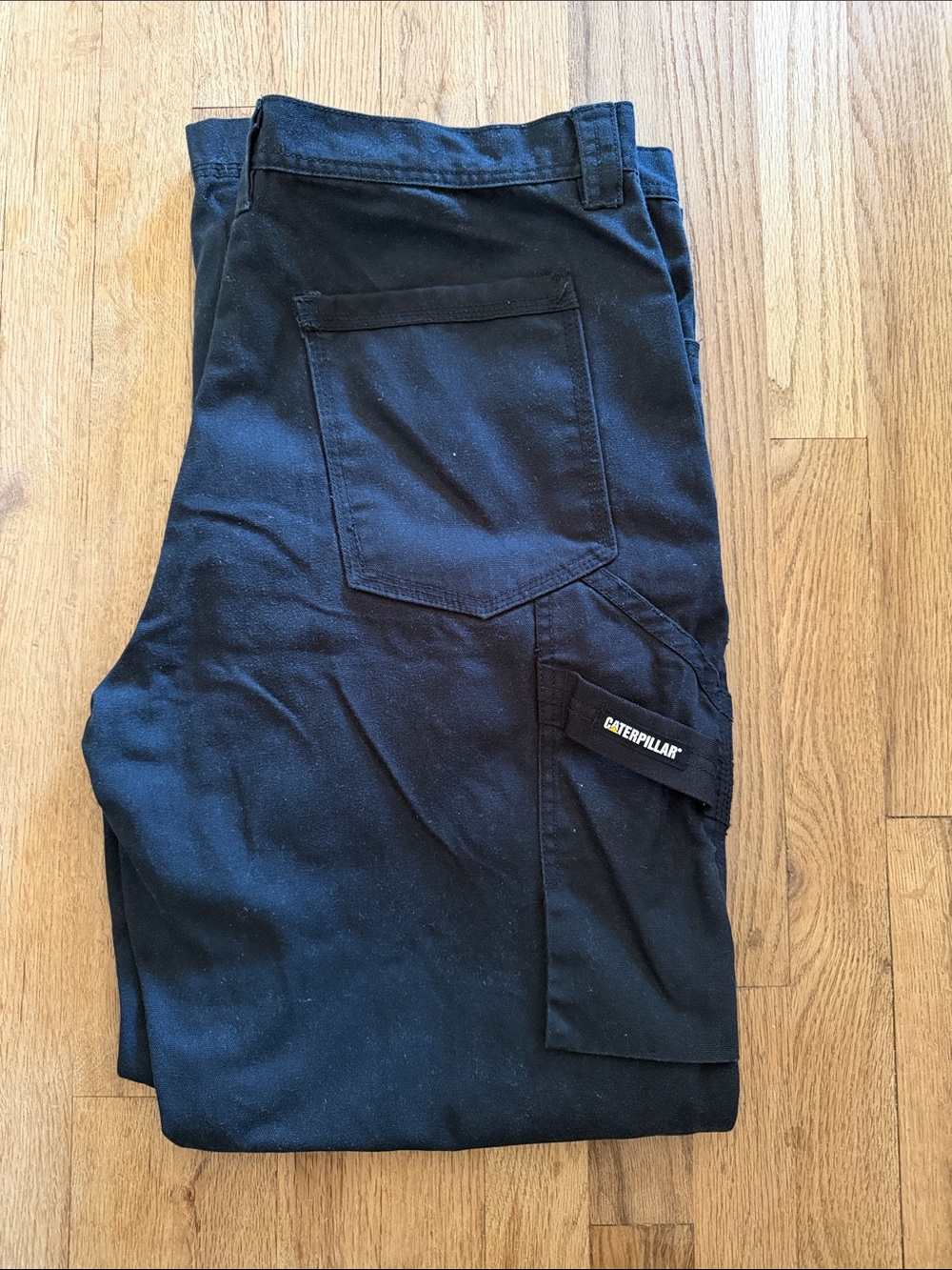 Caterpillar CAT Black Heavy Duty Utility Work Pants Carpenter Gorpcore Cargo 38